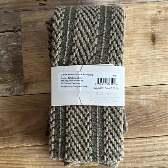 NWT Lemon Pebble Rib Legging Made in Italy - S/M - Picture 3 of 4